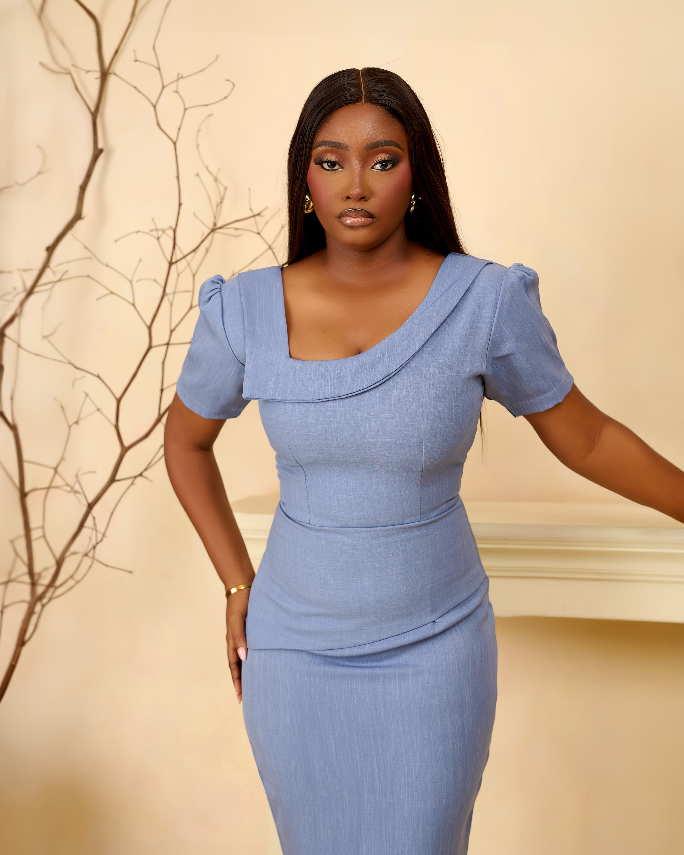 KAMALA DRESS (BLUE)