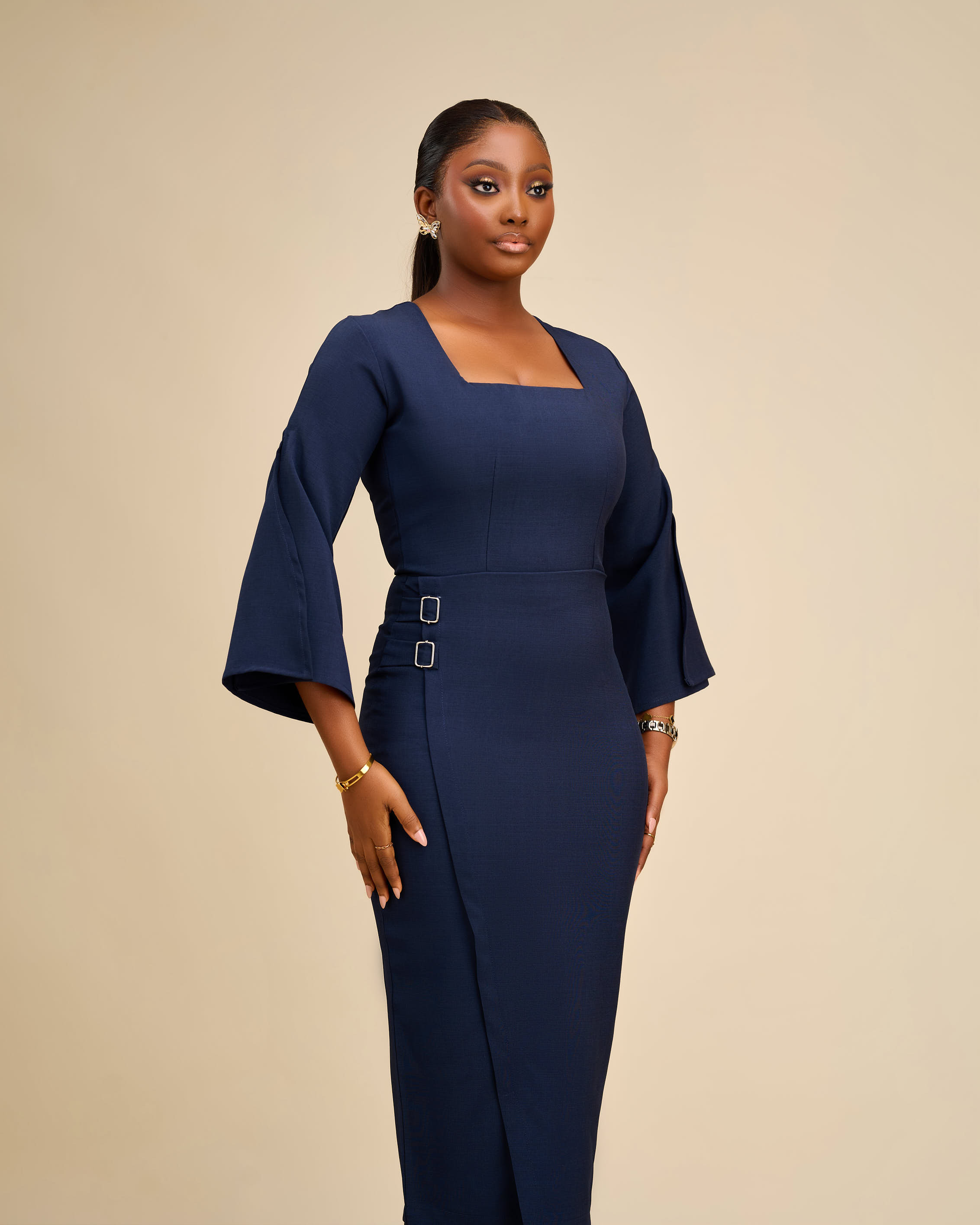 SIMISOLA DRESS - BLUE (PRE-ORDER)