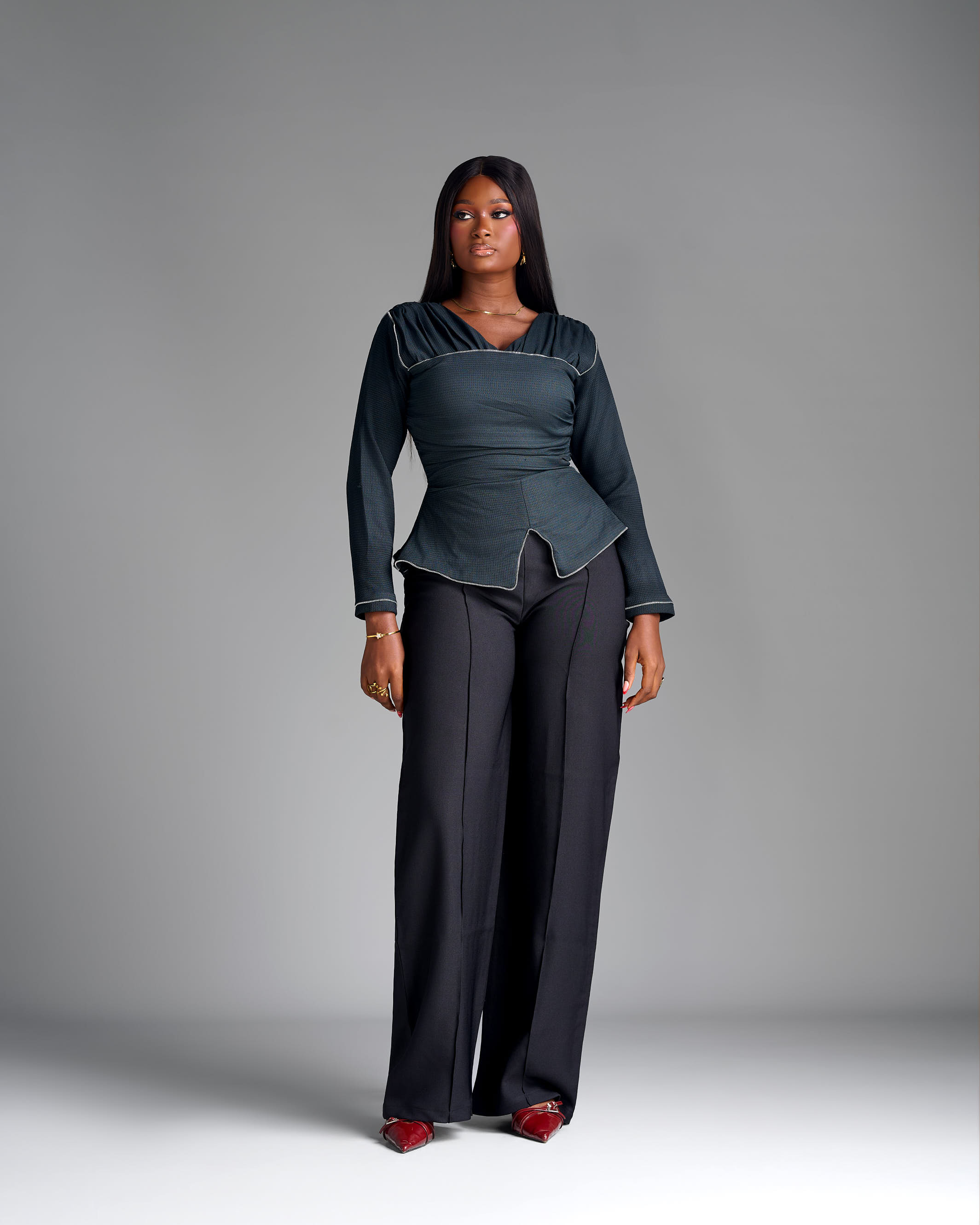 NADINE TOP (DARK GREEN)