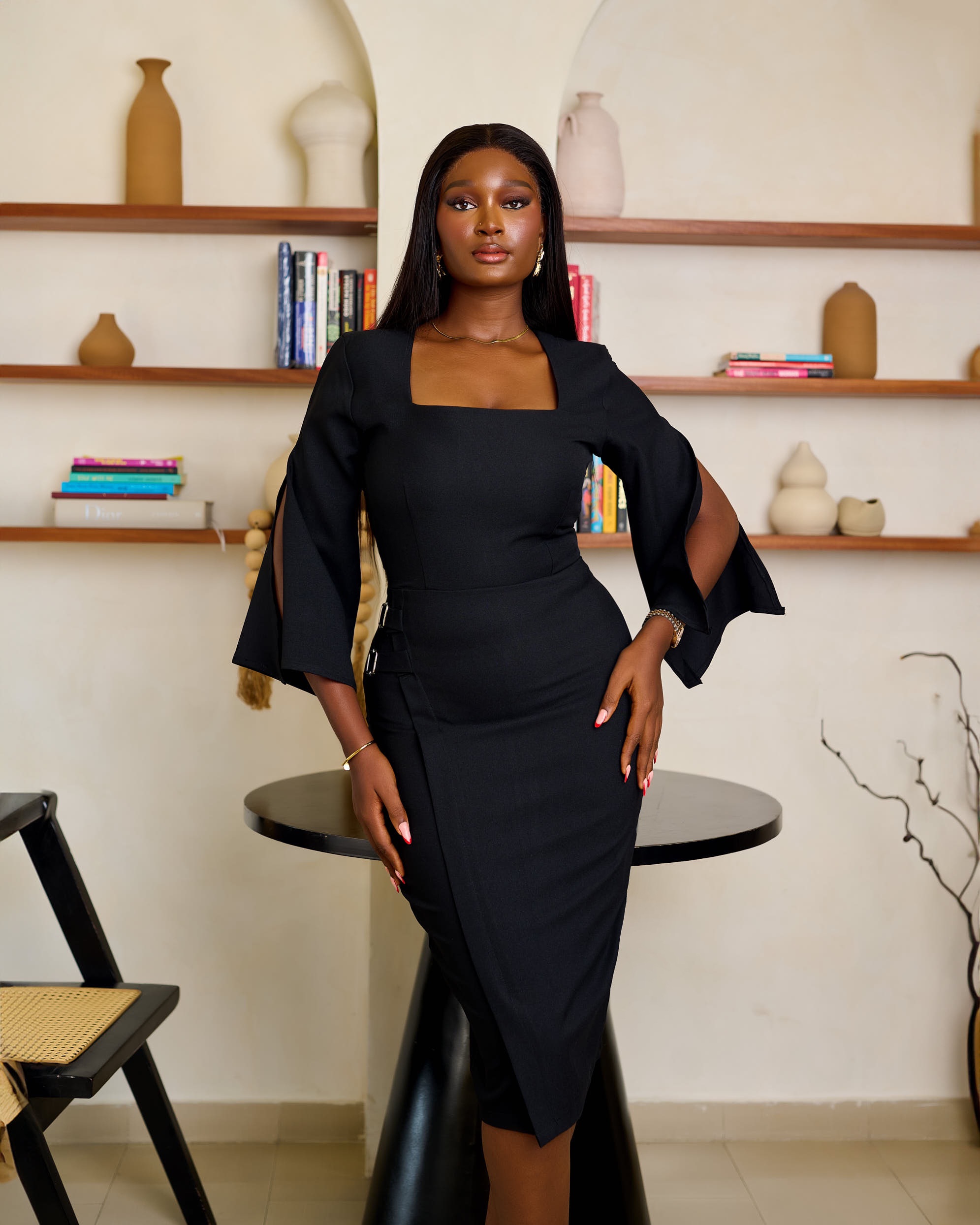 SIMISOLA DRESS (BLACK)