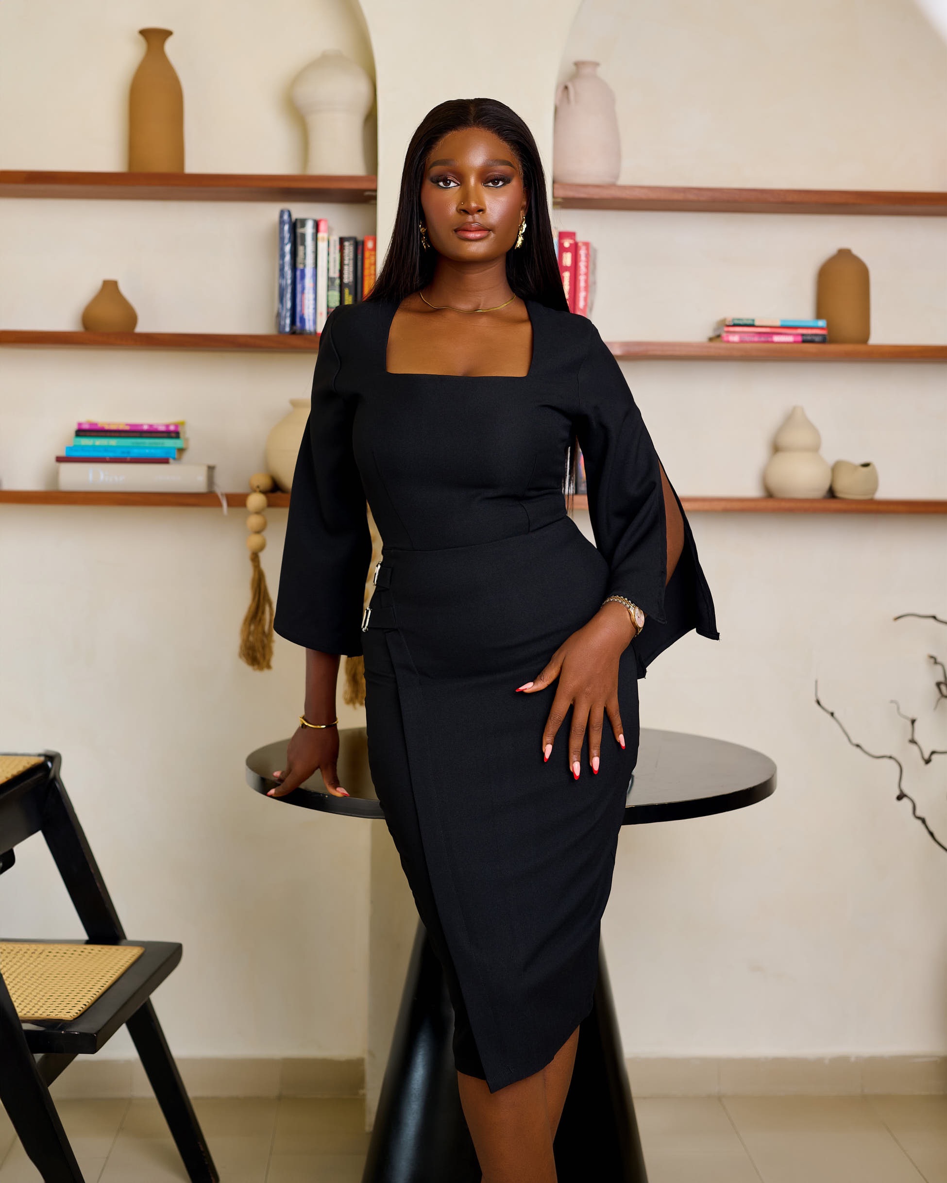 SIMISOLA DRESS (BLACK)